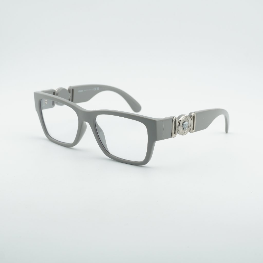 Versace Ve3368u 5501 Eyeglasses Light Grey 55mm Square Frame